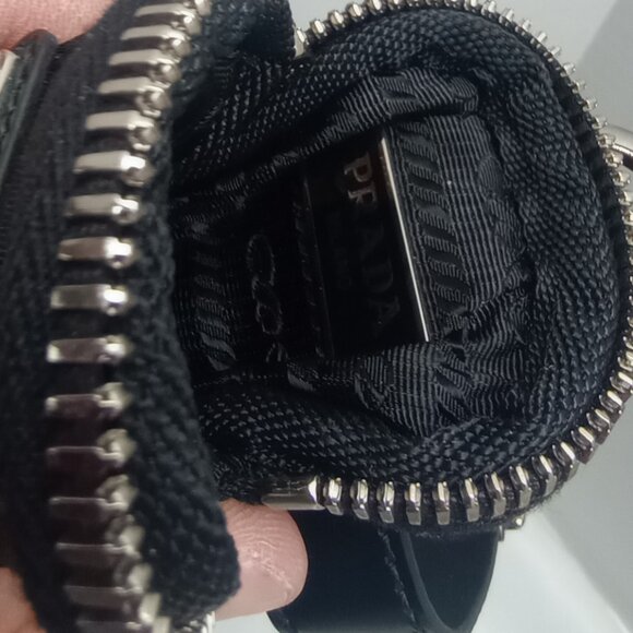 PRADA Tessuto Nylon Pocket Wristlet Pouch – Black - Picture 11 of 15